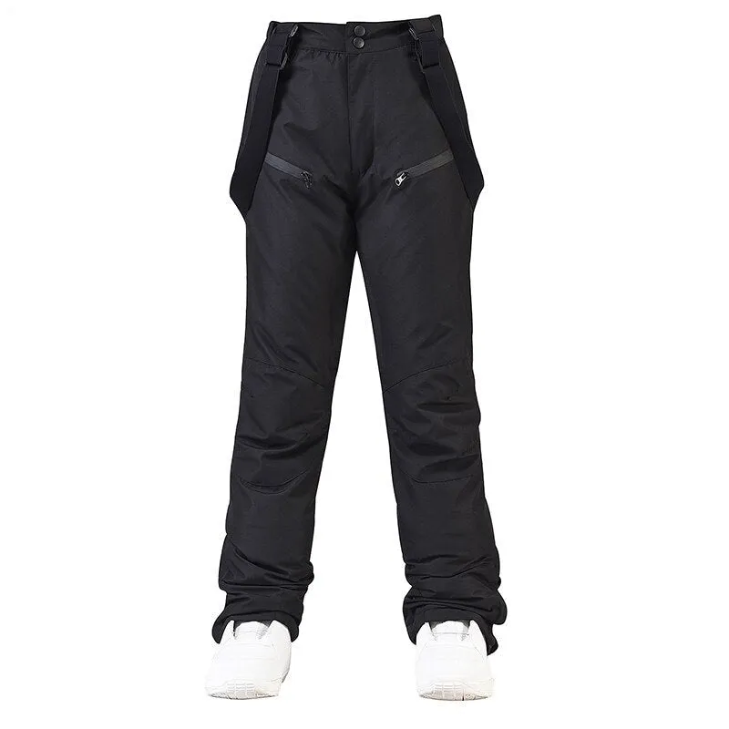 Unisex Mens Women Ski Pants Waterproof Warm Winter Snow Snowboarding