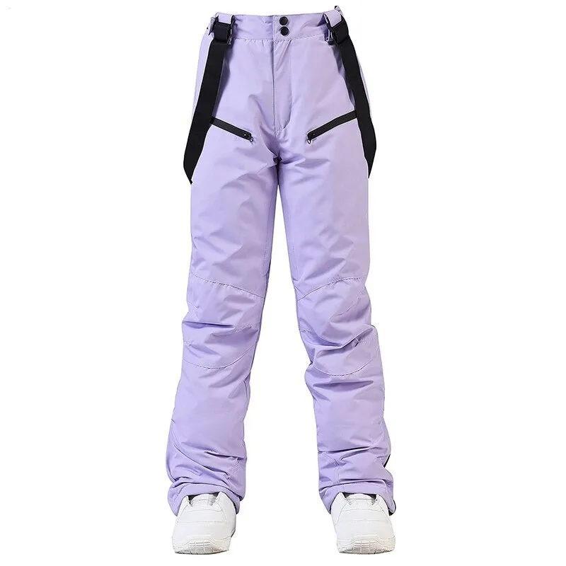 Unisex Mens Women Ski Pants Waterproof Warm Winter Snow Snowboarding