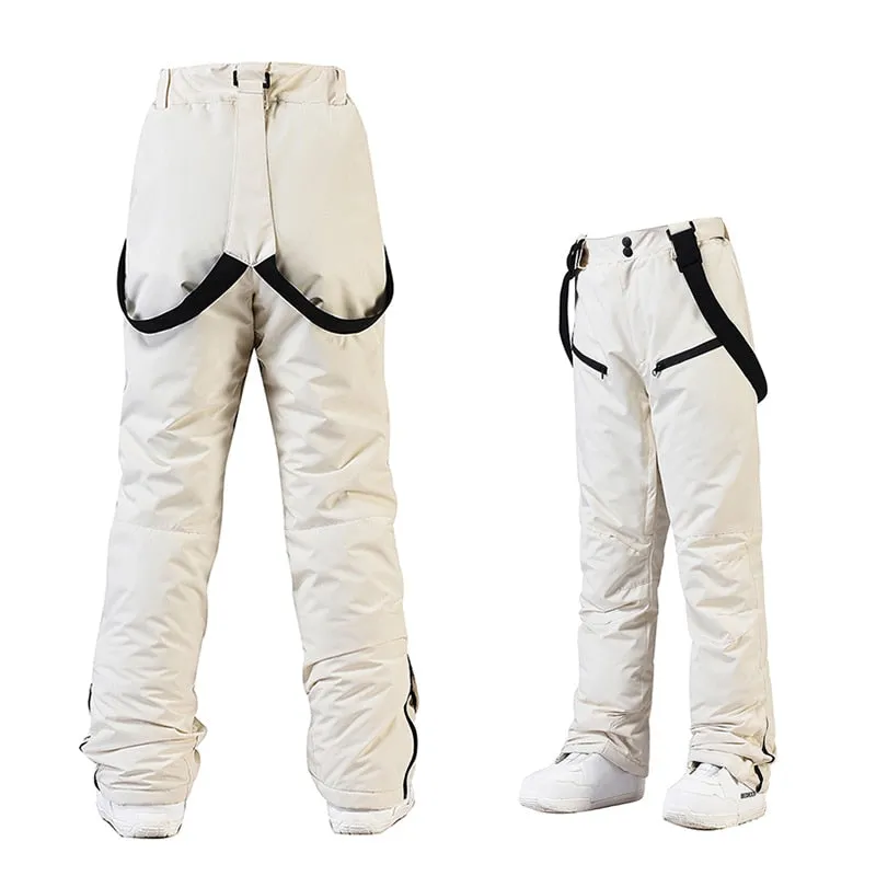 Unisex Mens Women Ski Pants Waterproof Warm Winter Snow Snowboarding