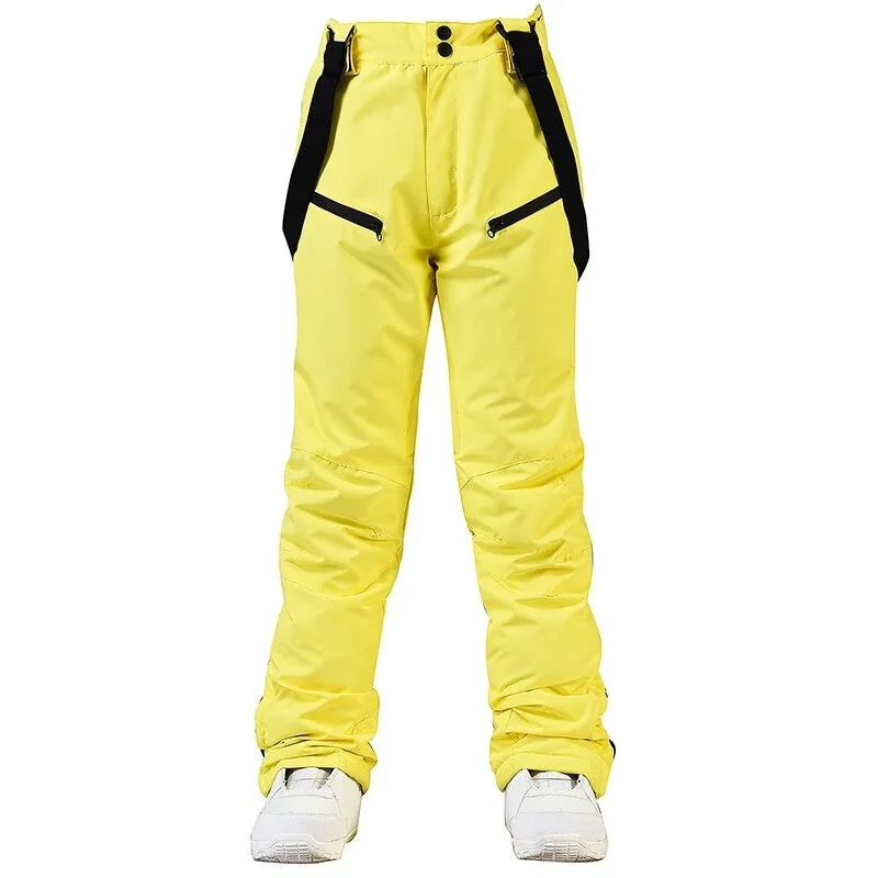 Unisex Mens Women Ski Pants Waterproof Warm Winter Snow Snowboarding