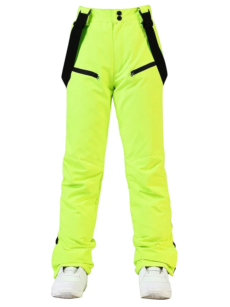 Unisex Mens Women Ski Pants Waterproof Warm Winter Snow Snowboarding