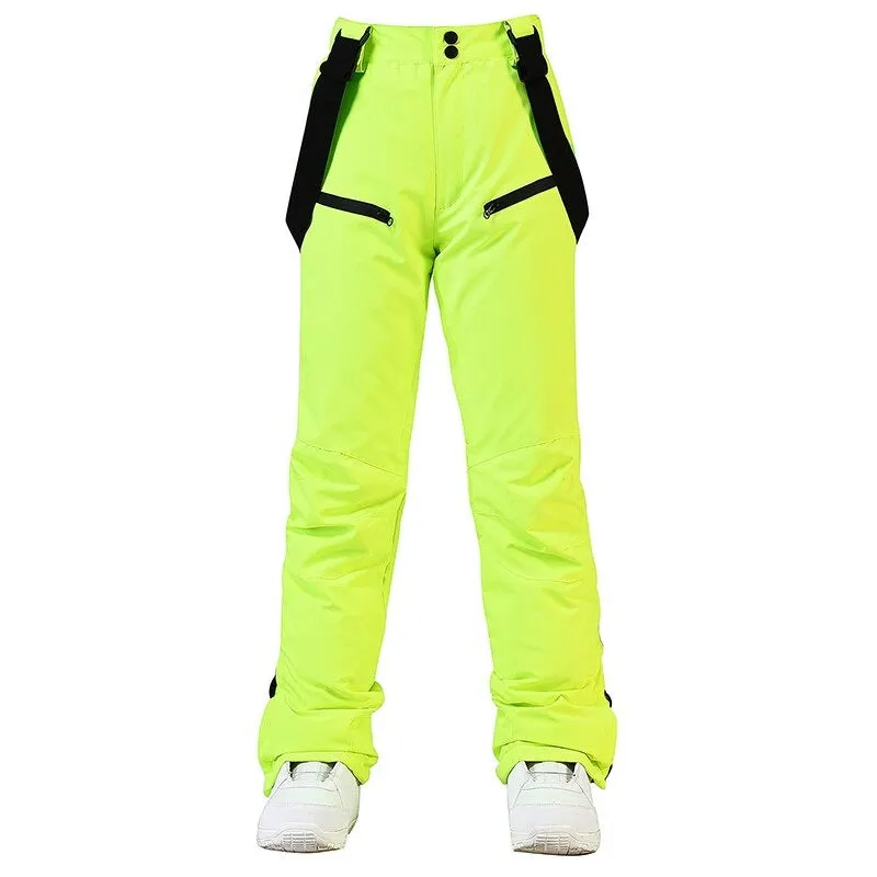 Unisex Mens Women Ski Pants Waterproof Warm Winter Snow Snowboarding
