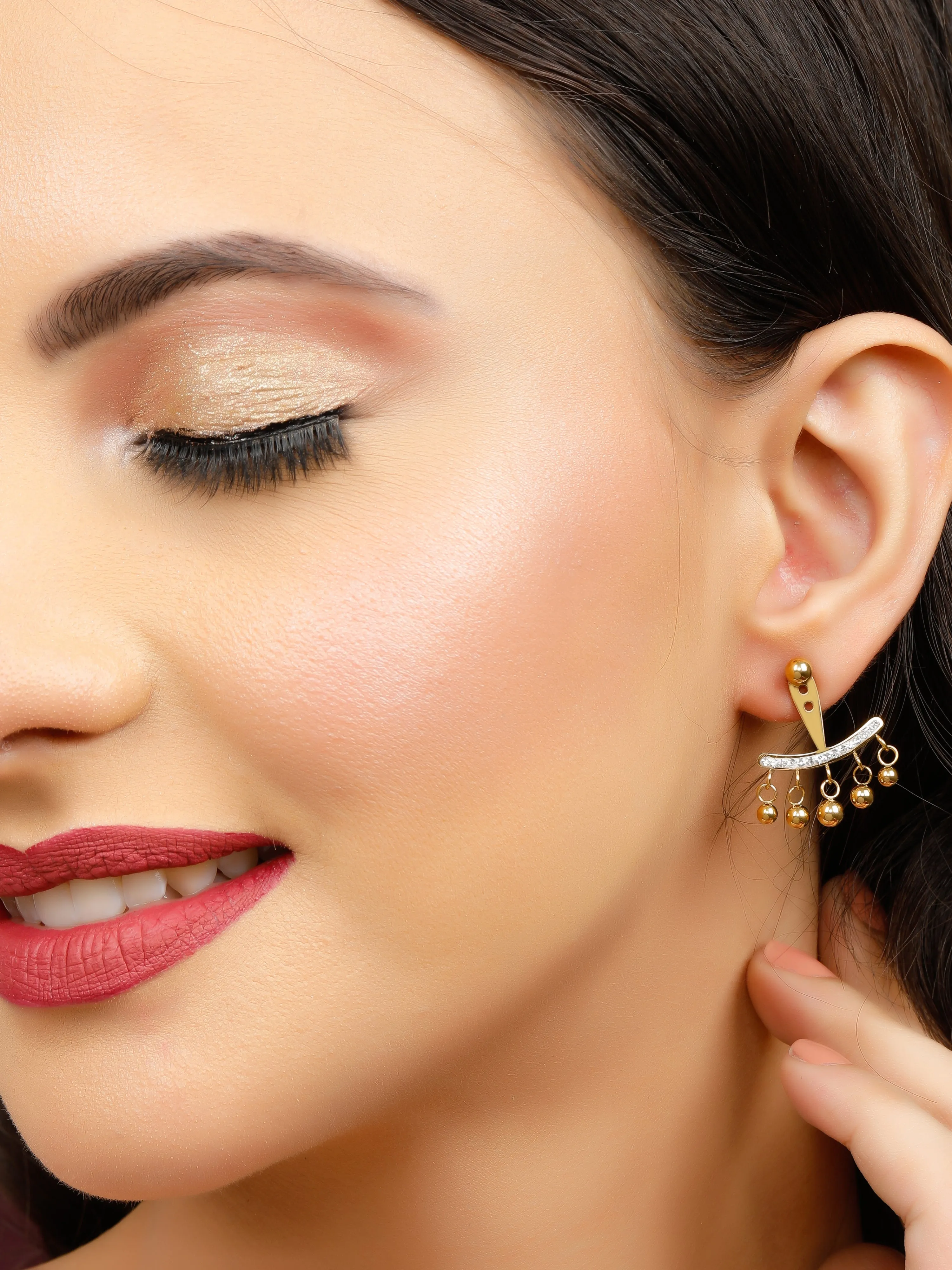 Urban Jhumka Gold Earrings