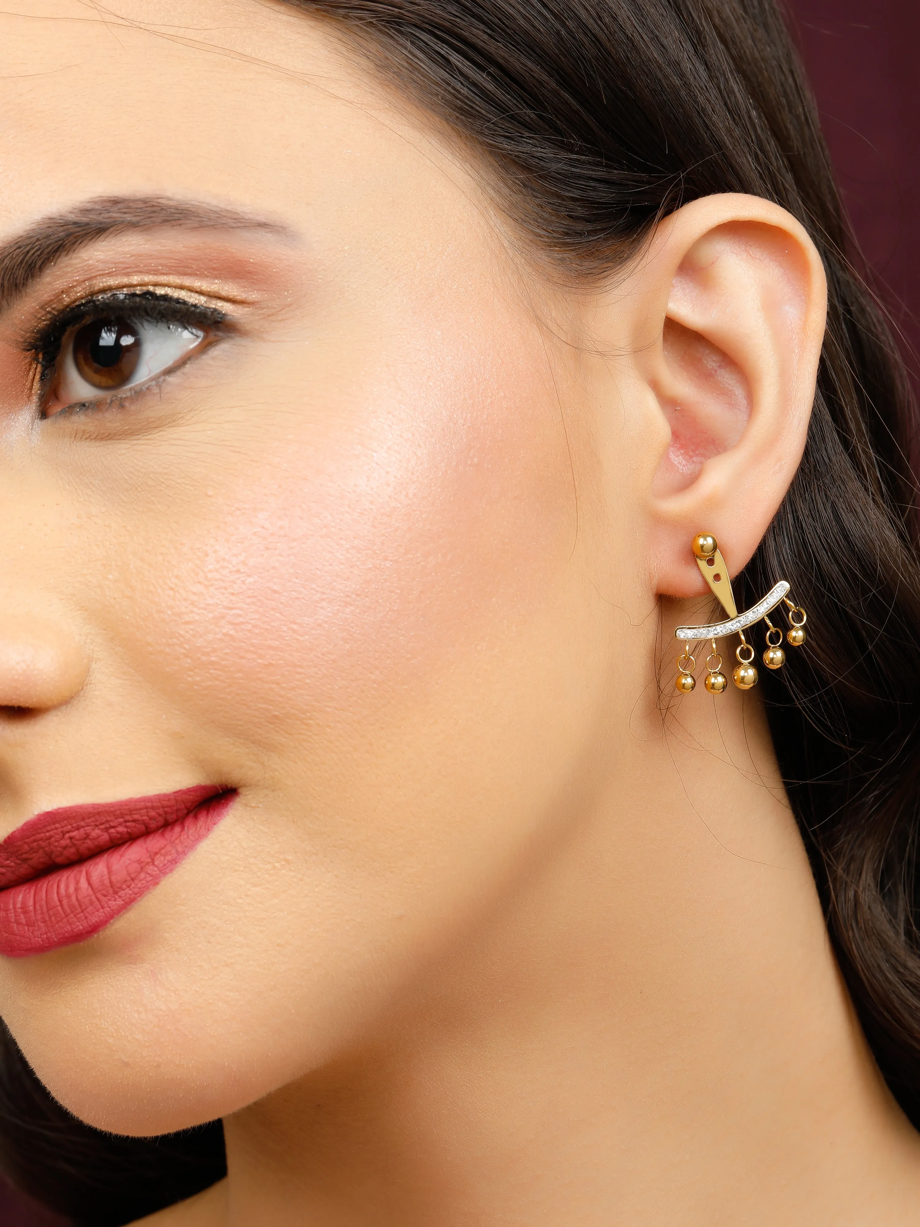 Urban Jhumka Gold Earrings