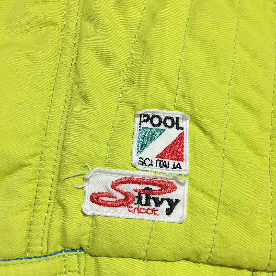 Vintage Silvy Tricot Neon Green Pants From Japan