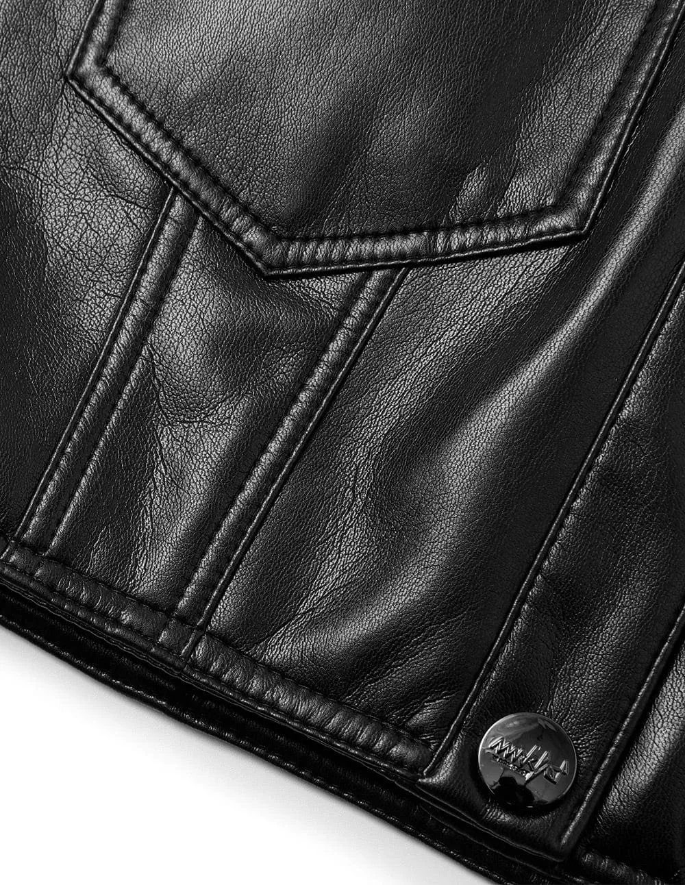 Women's Cropped Fringed Leather Jacket
