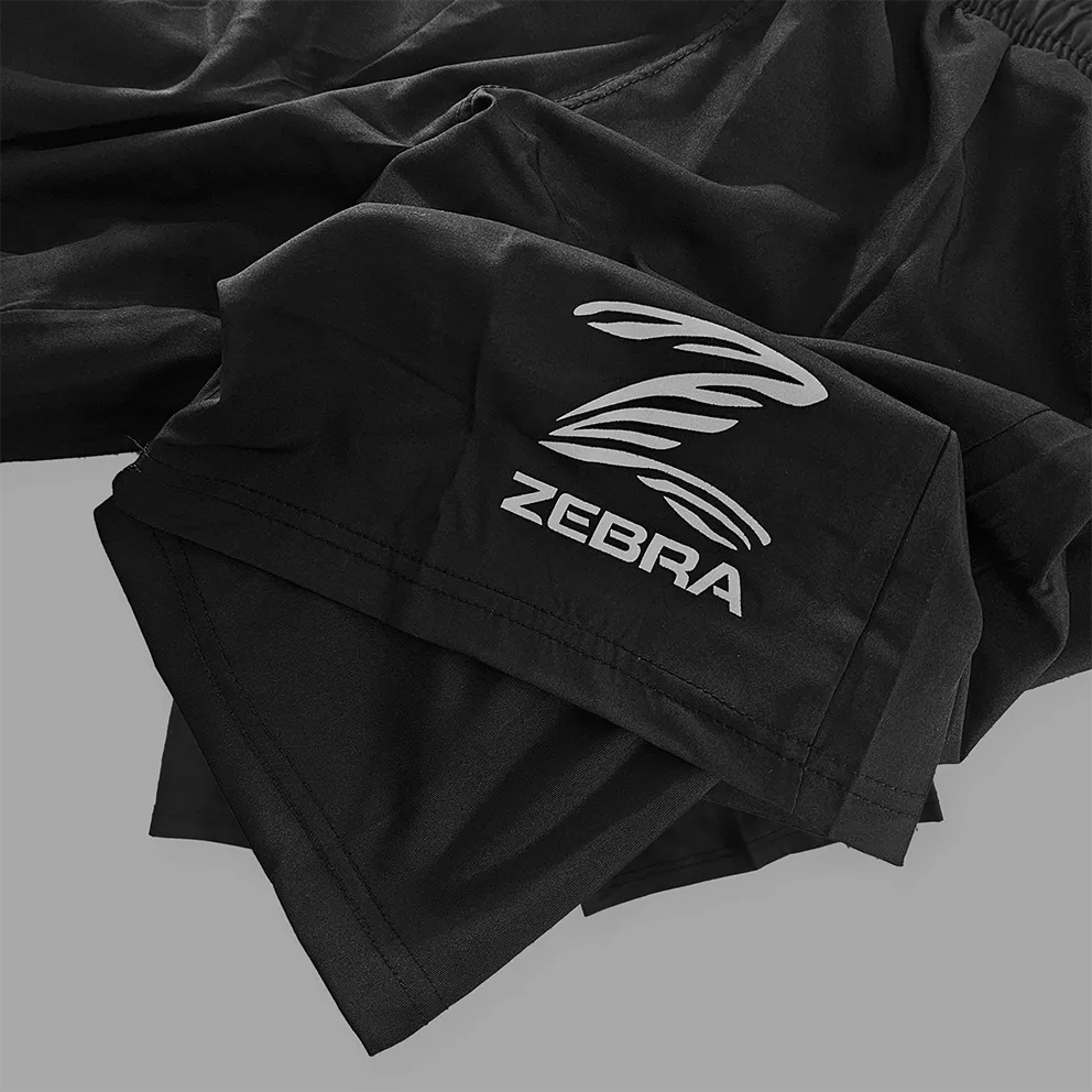 Zebra Kidz 2 in 1 Shorts - Black & Grey